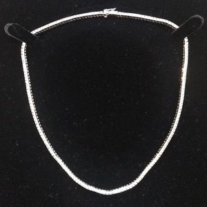 CZ/ Sterling Silver choker necklace